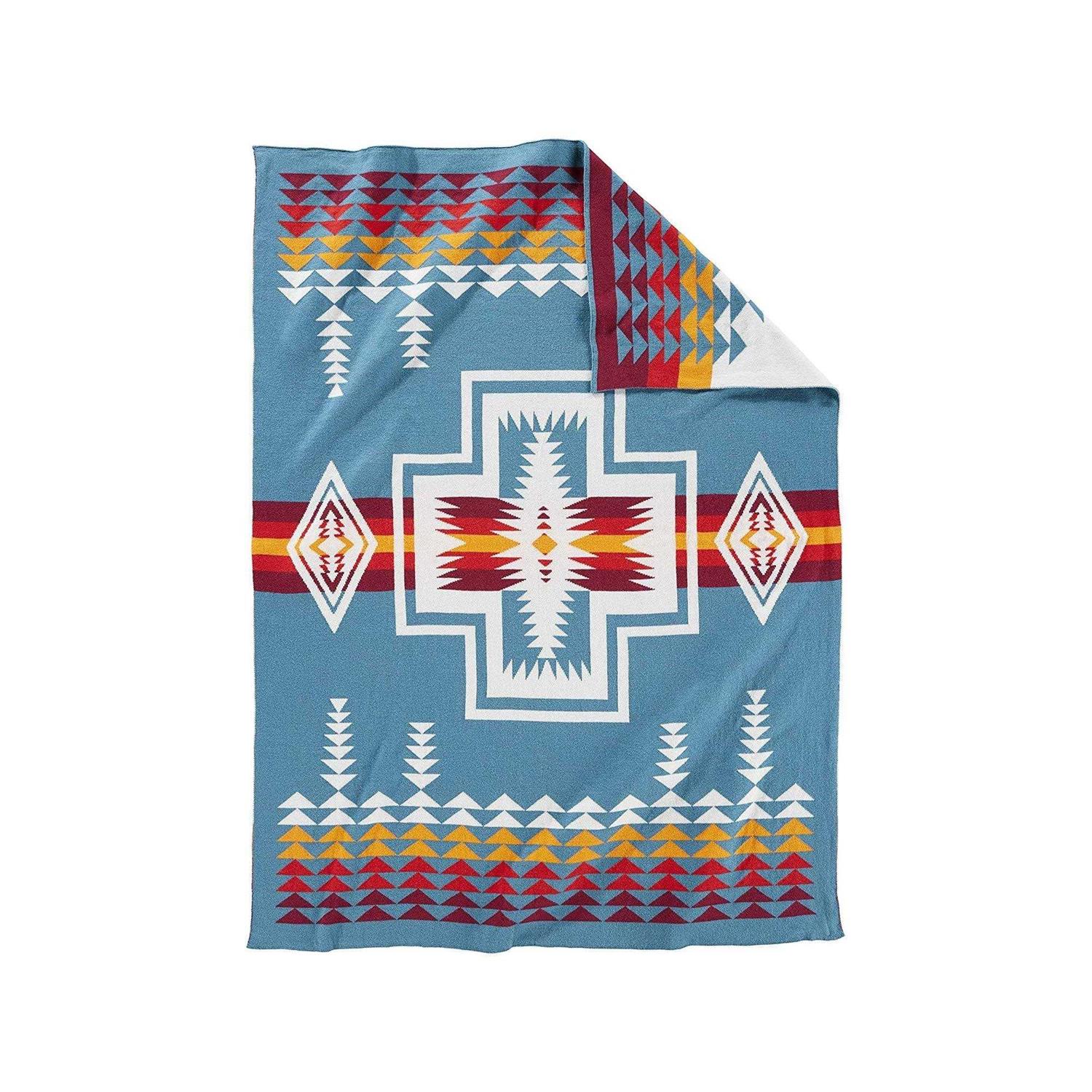 Pendleton Knit Baby Blanket with Beanie - Image 3