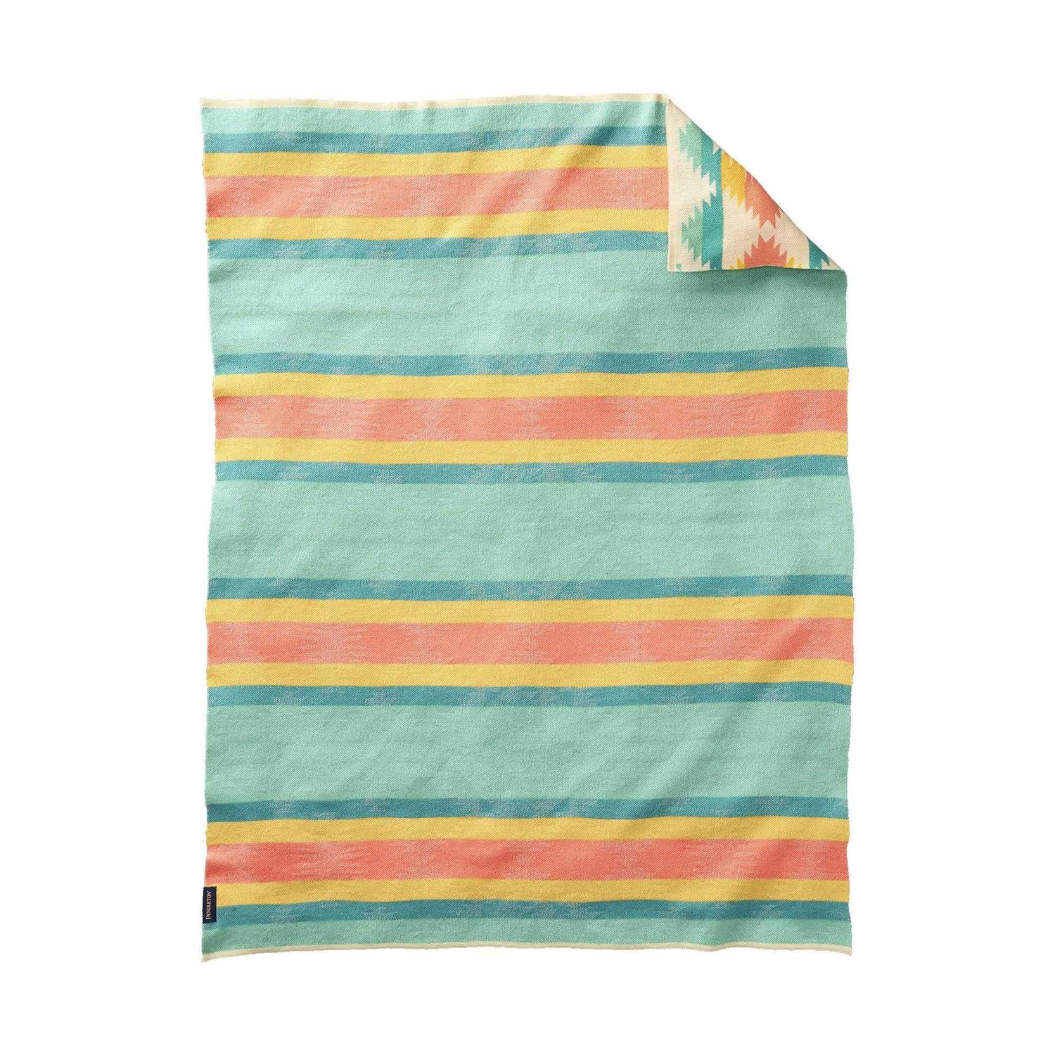 Pendleton Knit Baby Blanket with Beanie - Image 4