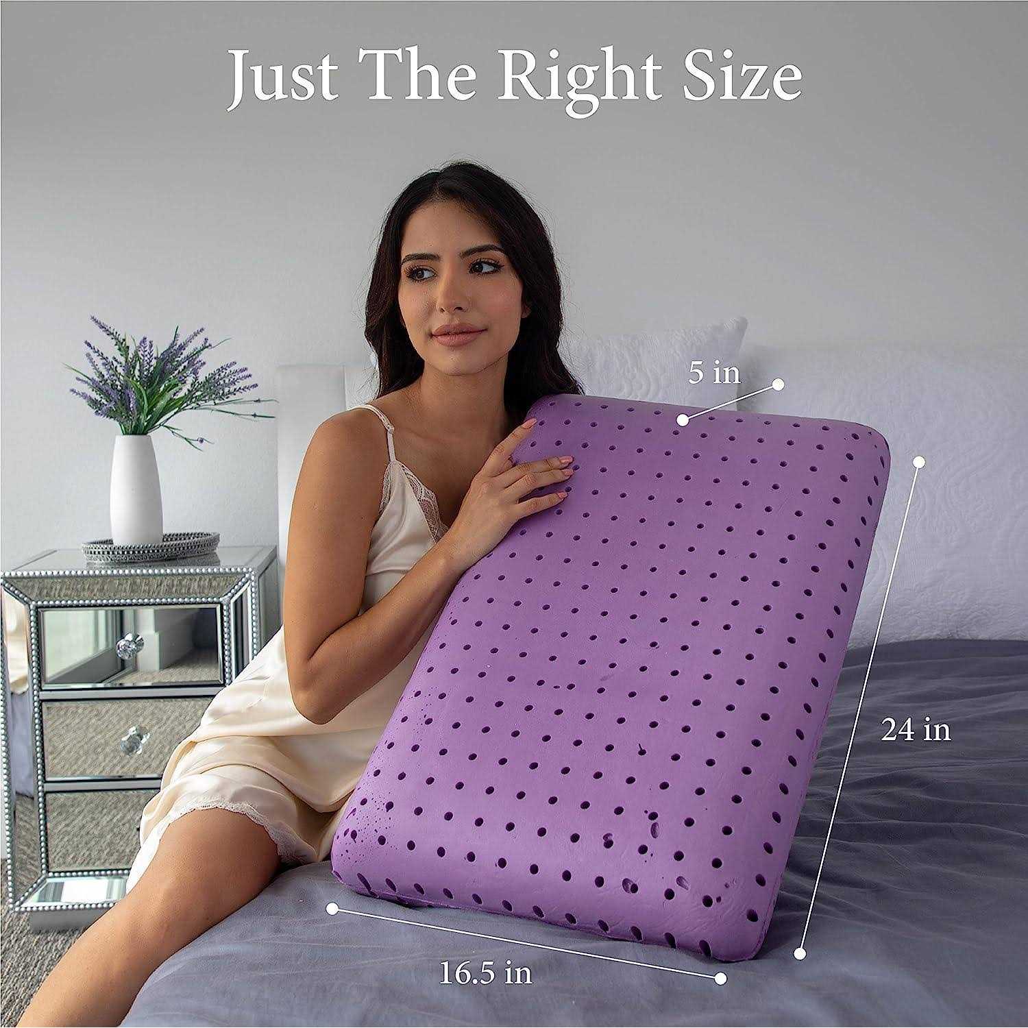 Pharmedoc Cooling Gel Infused Memory Foam Ventilated Hole-Punch Bed Pillow - Image 3