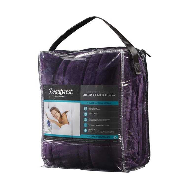 Beautyrest Heated Microlight to Berber Throw - Image 5