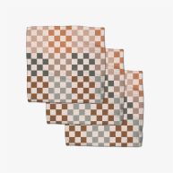 Autumn Checkers Geometry Dishcloth Set