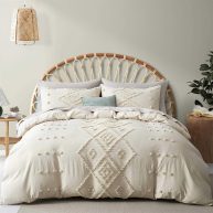 Oli Anderson Tufted Duvet Cover Soft and Lightweight Duvet Covers Set for All Seasons