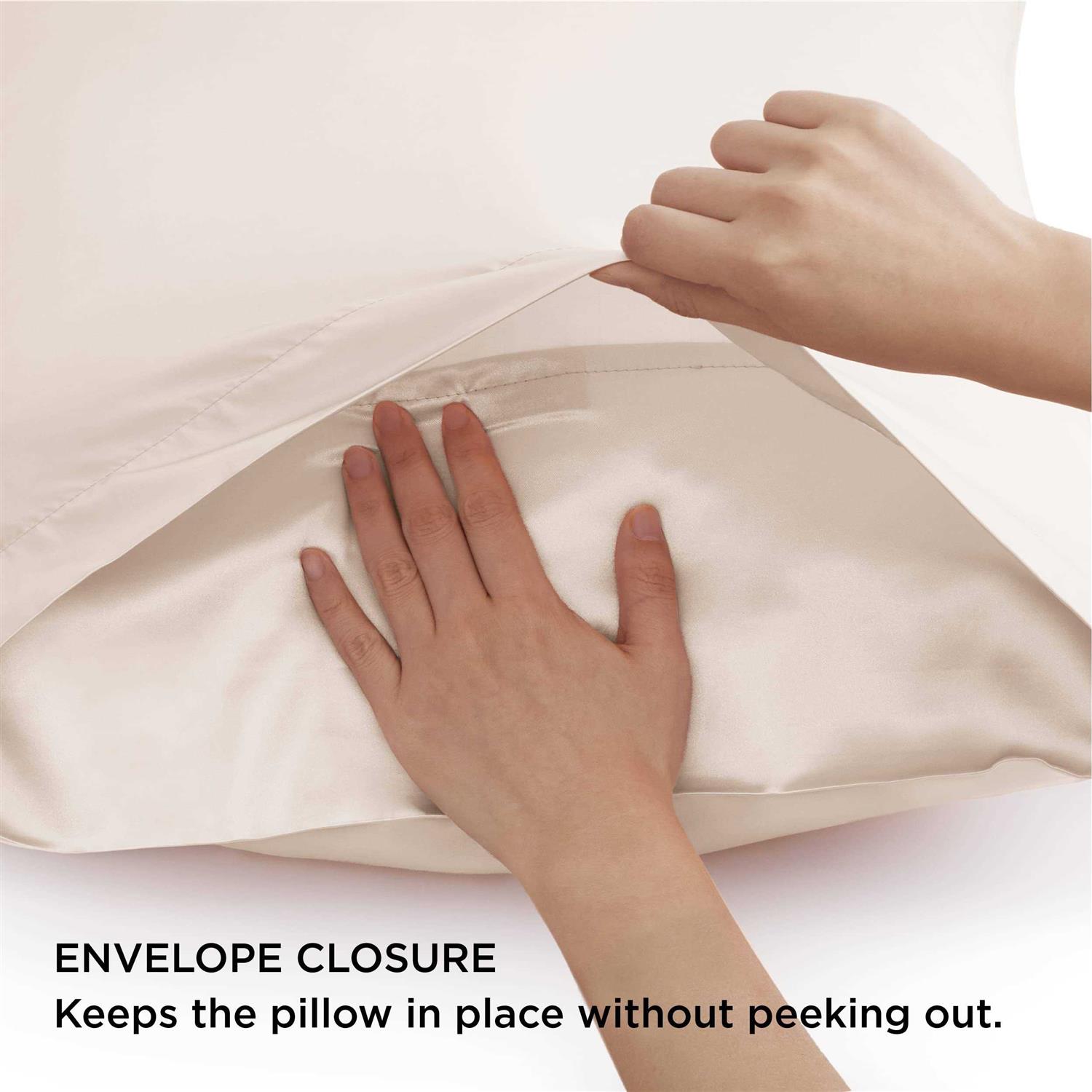 Bedsure Satin Set of 2 Pillow Cases for Hair and Skin - Image 5