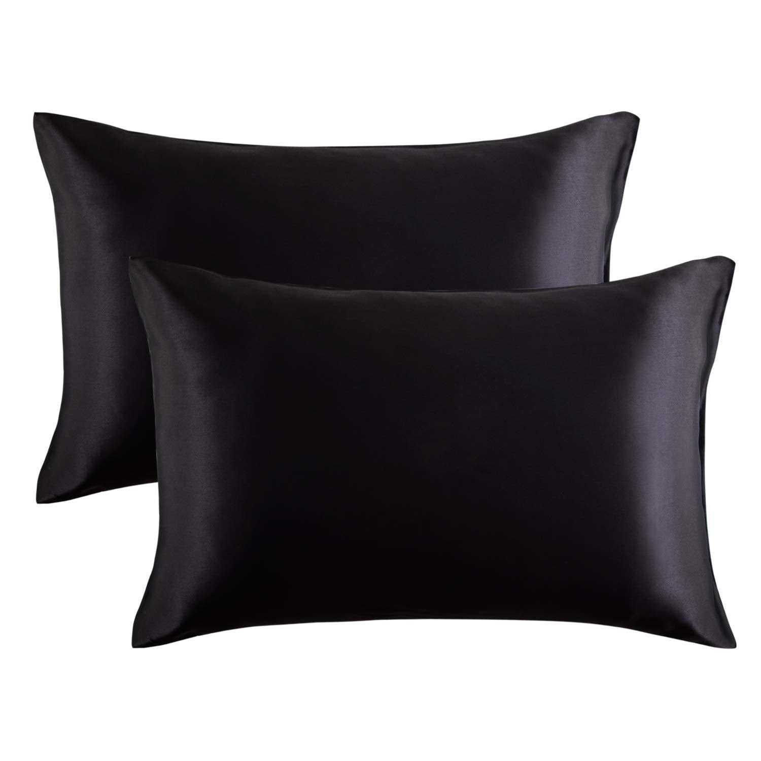 Bedsure Satin Set of 2 Pillow Cases for Hair and Skin