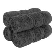 American Soft Linen Washcloth Set 100% Turkish Cotton 4 Piece Face Hand Towels for Bathroom and Kitchen