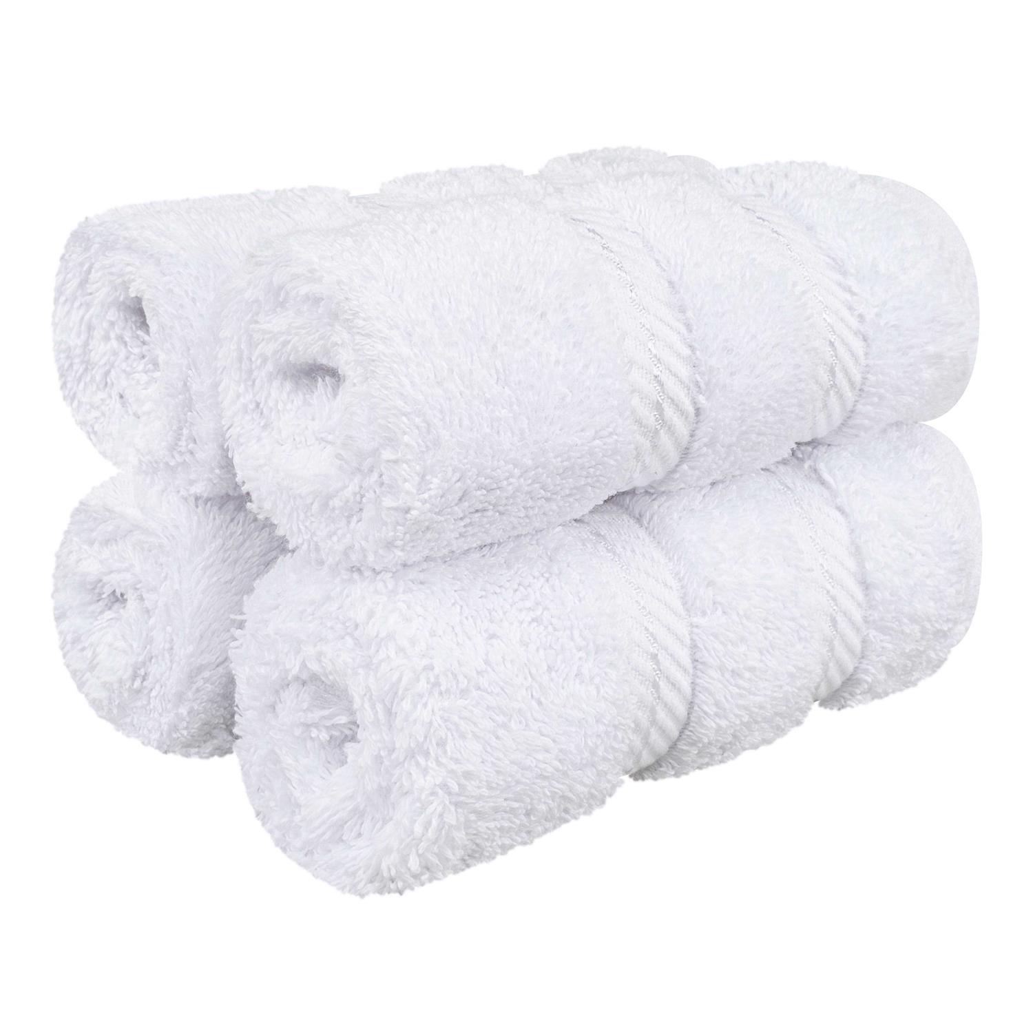American Soft Linen Washcloth Set 100% Turkish Cotton 4 Piece Face Hand Towels for Bathroom and Kitchen - Image 4