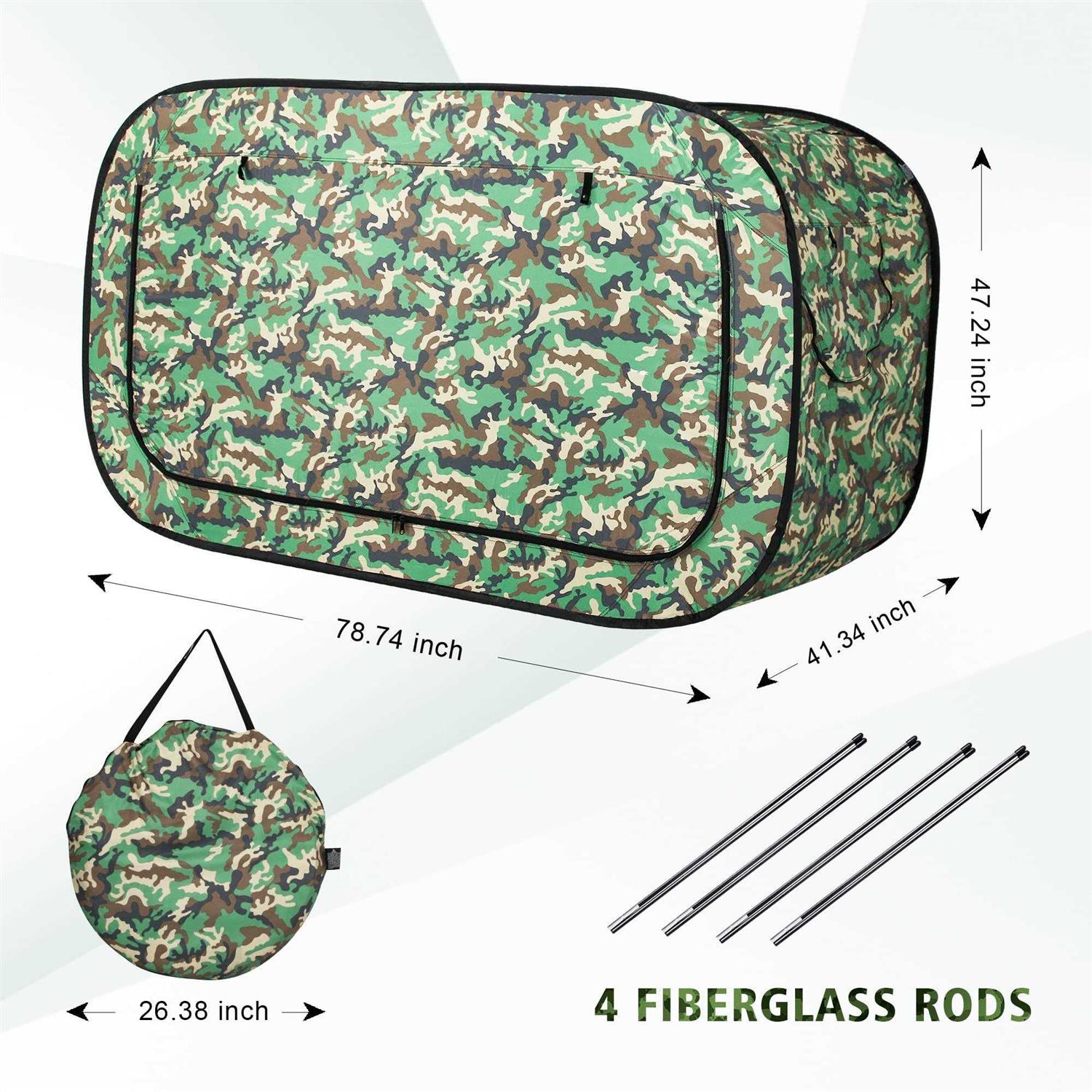 Pop Up Privacy Tent for Indoor Use Bed Canopy for Sleeping Bed Tent Double Door with Mosquito Mesh - Image 2