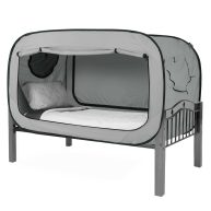 Pop Up Privacy Tent for Indoor Use Bed Canopy for Sleeping Bed Tent Double Door with Mosquito Mesh