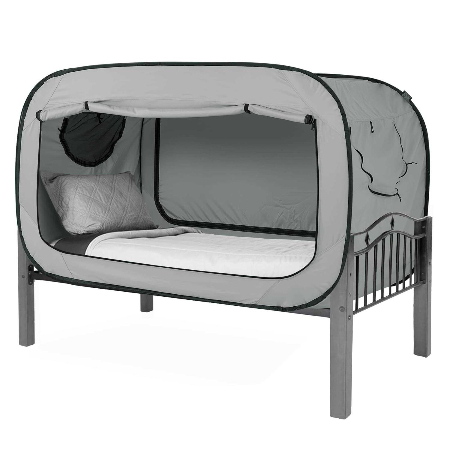 Pop Up Privacy Tent for Indoor Use Bed Canopy for Sleeping Bed Tent Double Door with Mosquito Mesh