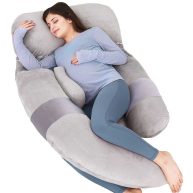 MAGIC ELEPHANT 60 Inch Pregnancy Pillows for Sleeping, Detachable U Shaped Body Pillow for Belly and Back Support