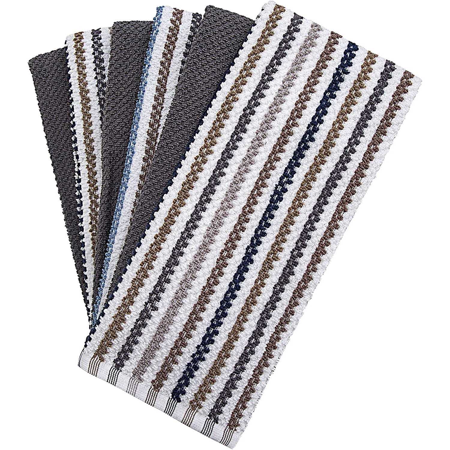 Premium Kitchen Towels Large Cotton Kitchen Hand Towels Design GSM Highly Absorbent Tea Towels Set With Hanging Loop - Image 2