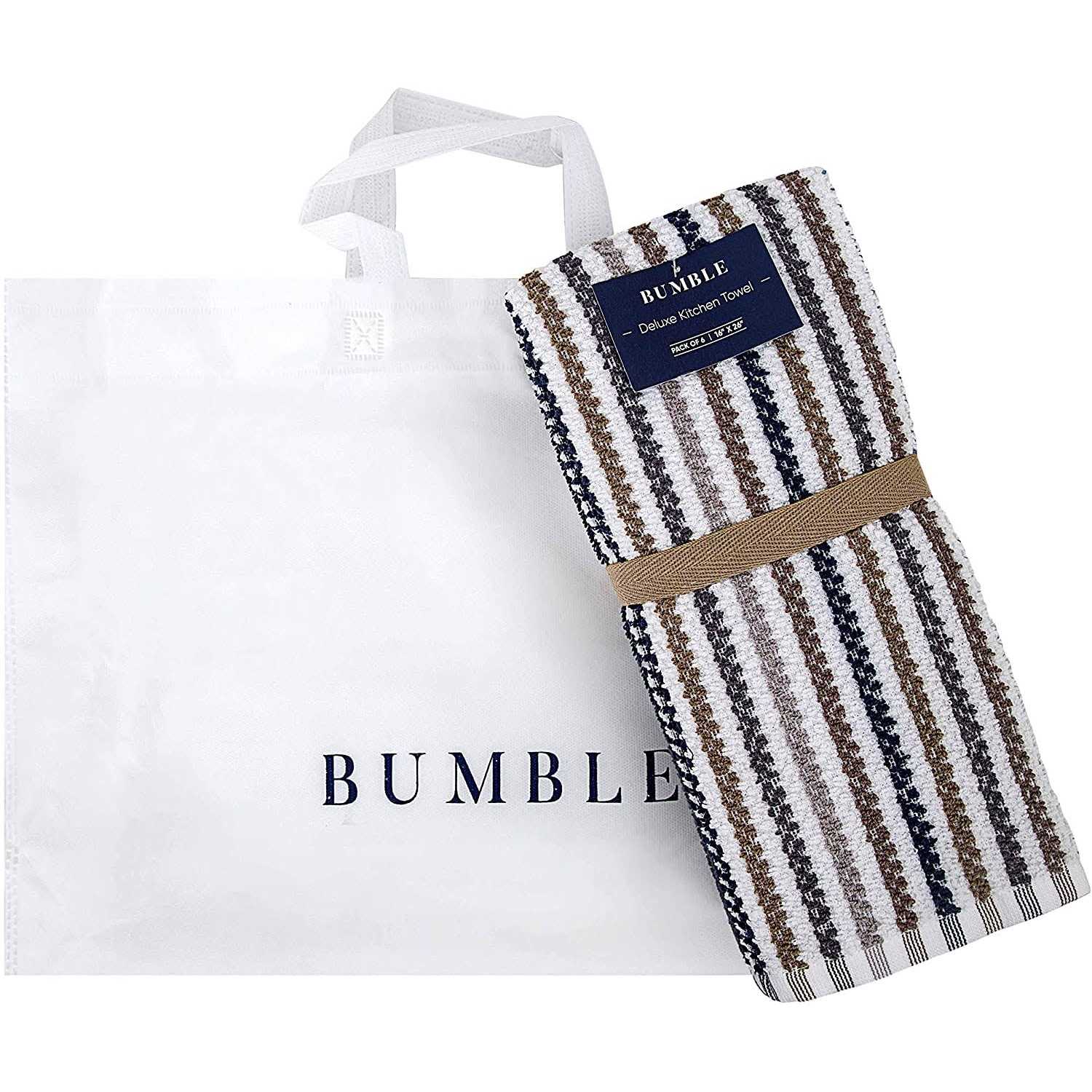 Premium Kitchen Towels Large Cotton Kitchen Hand Towels Design GSM Highly Absorbent Tea Towels Set With Hanging Loop - Image 4