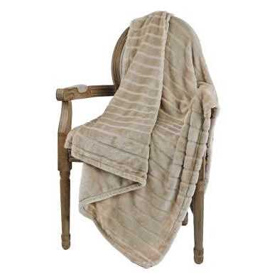 Bertte 330 GSM Lightweight Fluffy Cozy Luxury Decorative Stripe Bed Couch Plush Throw Super Soft Fuzzy Warm Blanket - Image 4