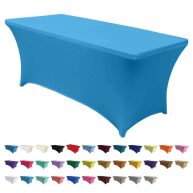 ABCCANOPY Spandex 6 ft Table Fitted Stretch Table Cover Polyester Table Toppers