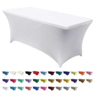 ABCCANOPY Spandex 6 ft Table Fitted Stretch Table Cover Polyester Table Toppers