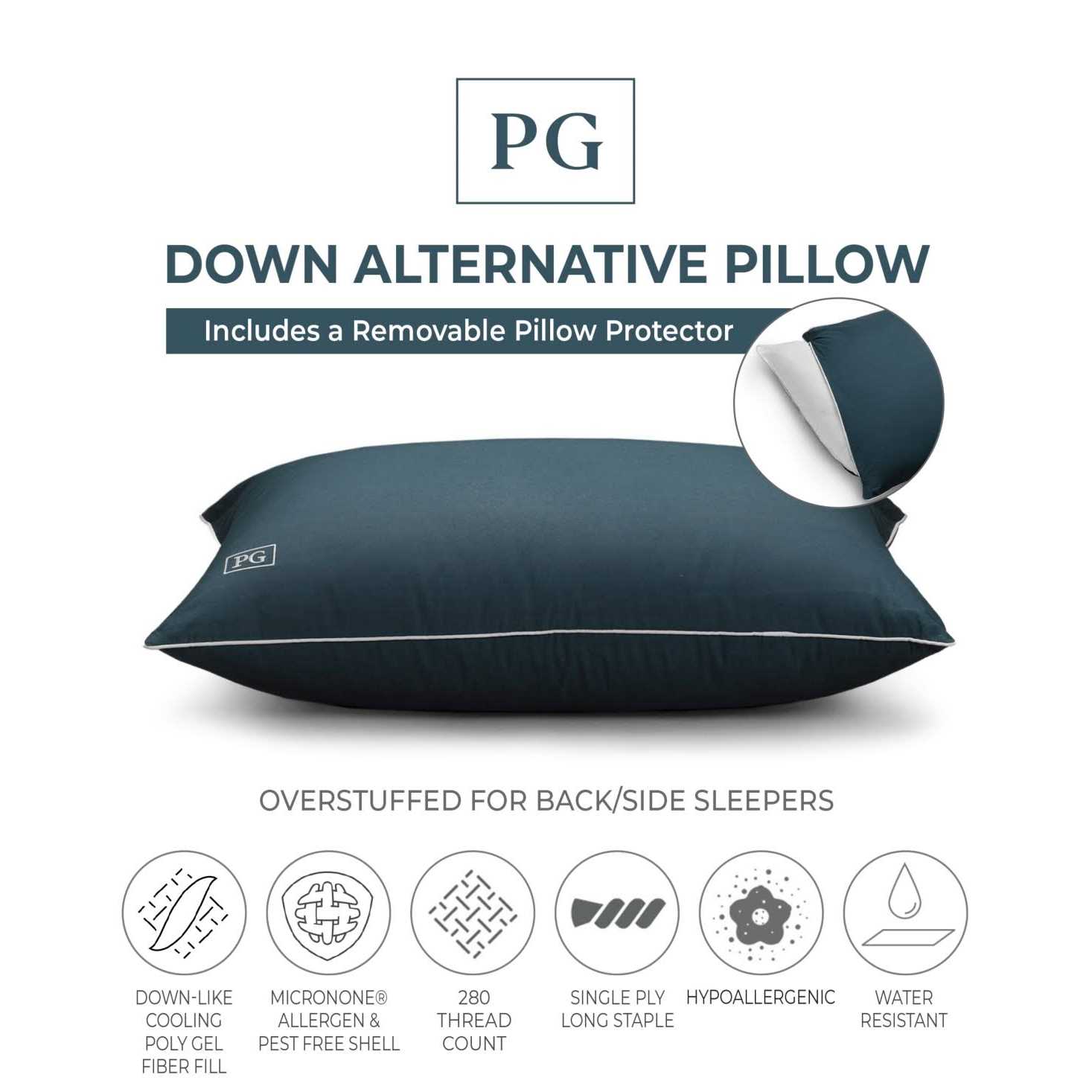 Pillow Guy Down Alternative Sleeper Pillow - Image 5