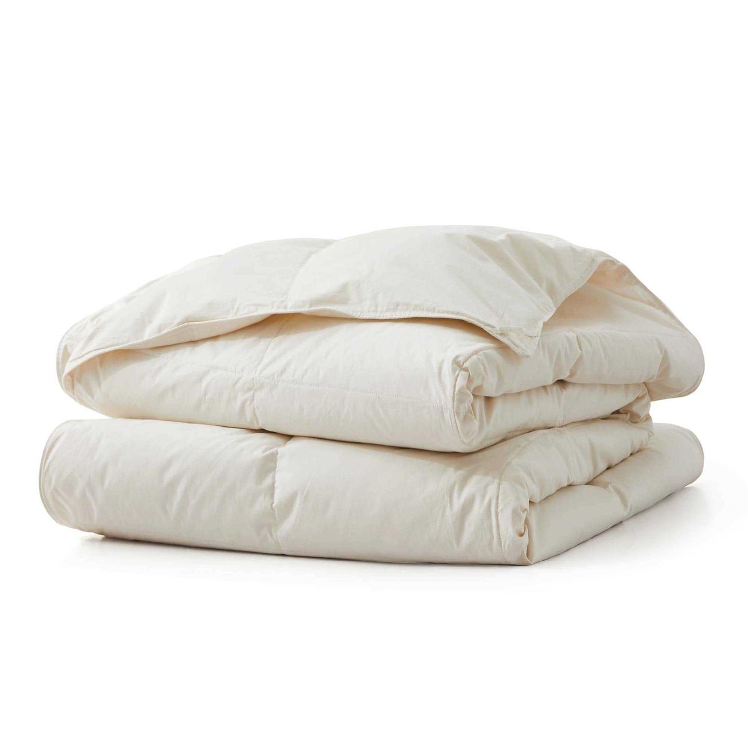 Premium Lightweight Organic Cotton Comforter with Down and Feather Fiber Fill - Image 3