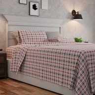 100% Cotton Super-Soft Flannel Sheet Set Color Sense