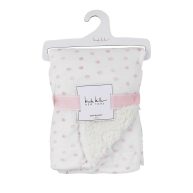 Nicole Miller Printed Mink/Sherpa Throw Blanket