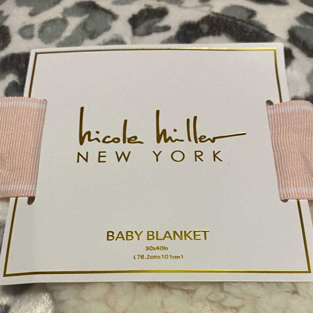 Nicole Miller Printed Mink/Sherpa Throw Blanket - Image 5