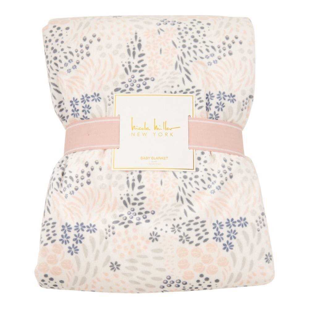 Nicole Miller Printed Mink/Sherpa Throw Blanket - Image 3