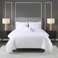 500 Thread Count Luxury Collection 100% Cotton Sateen Embroidered Set Madison Park Signature