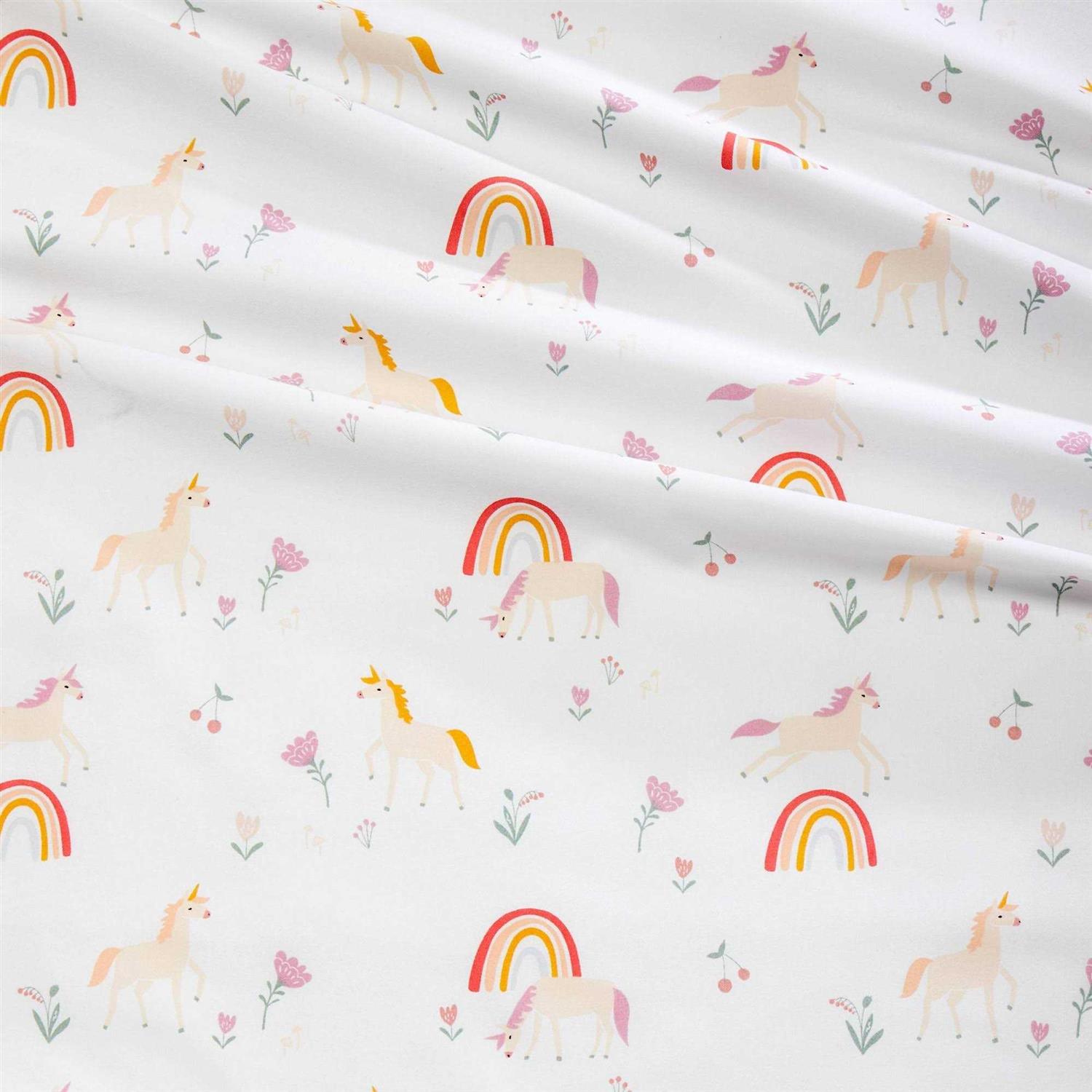 Pillowfort Unicorn Cotton Kids’ Sheet Set - Image 2