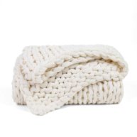 Becky Cameron Chunky Knit Throw Blanket