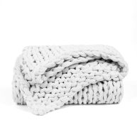 Becky Cameron Chunky Knit Throw Blanket