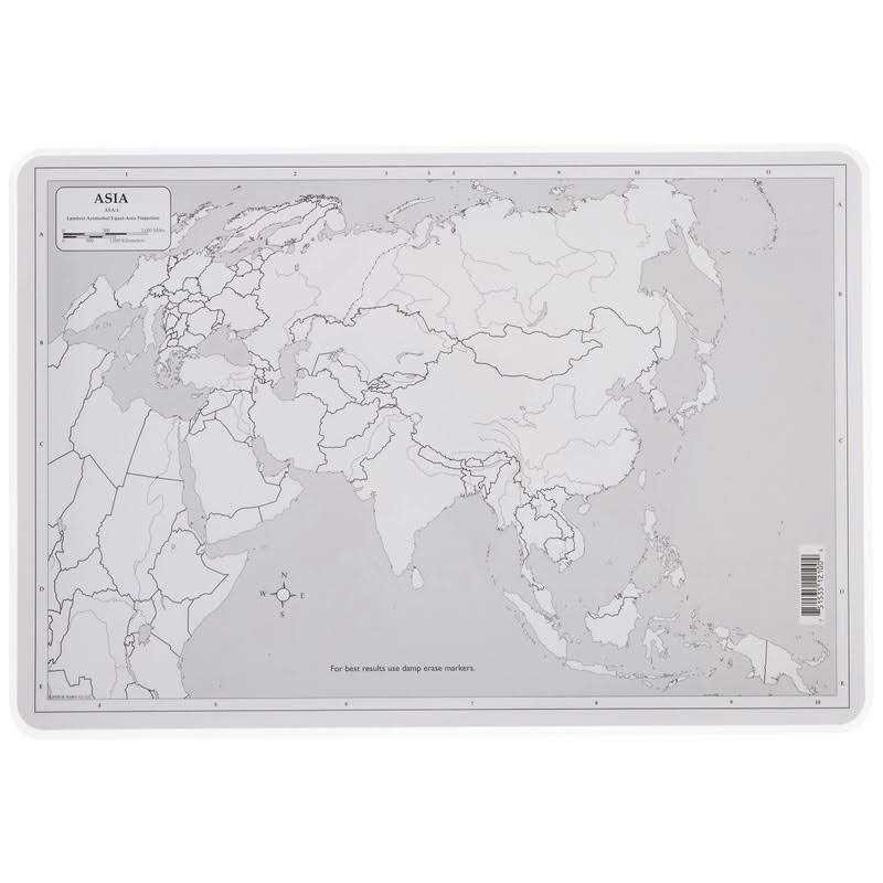Painless Learning Asia Map Placemat - Image 3