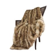 Best Home Fashion Fox Faux Fur Throw
