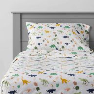 Pillowfort Dinosaur Microfiber Kids’ Sheet Set