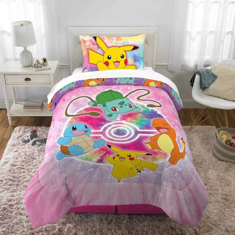 Pokemon Tie Dye Kids Comforter and Pillowcase - Image 3