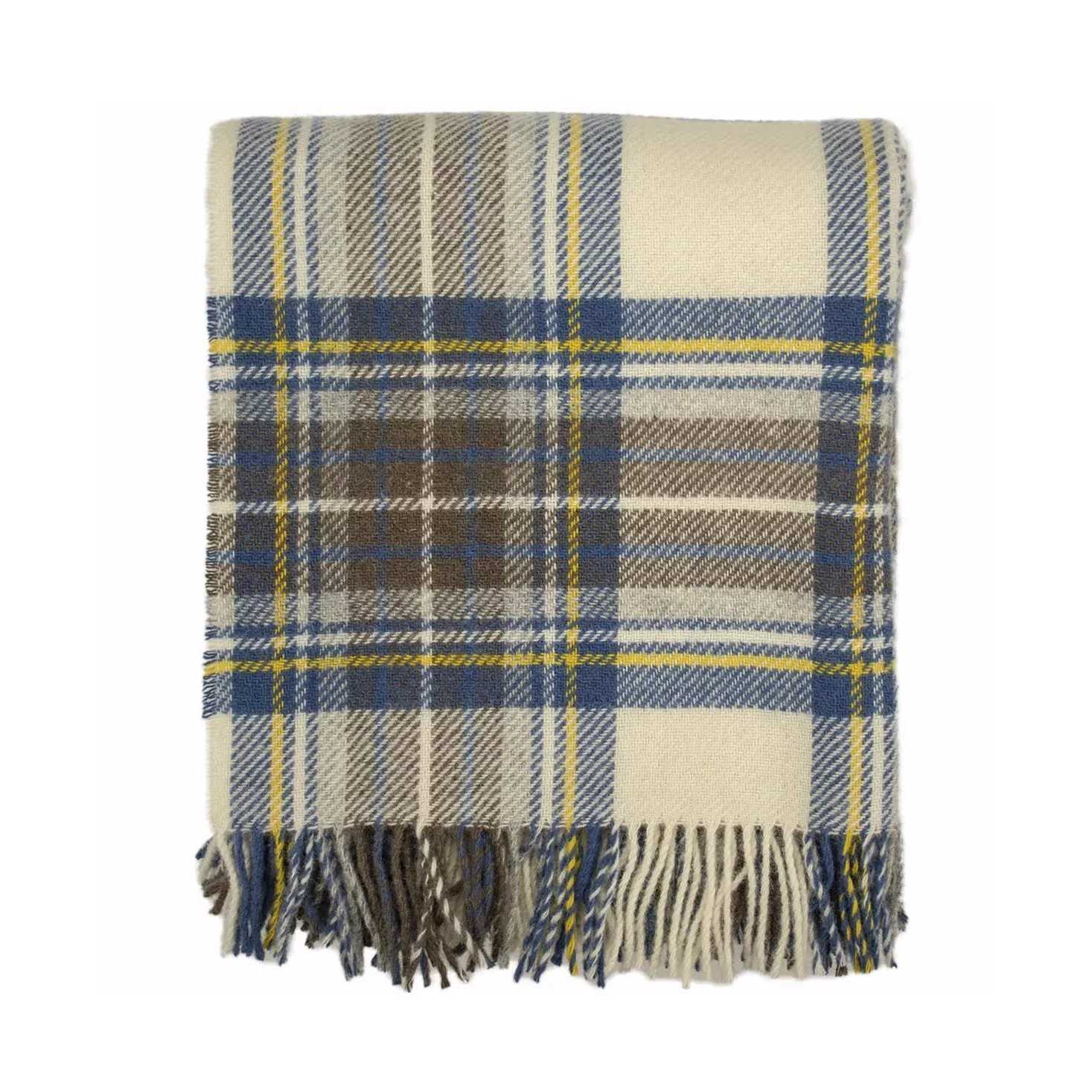 Prince of Scots Tartan Tweed Fluffy Throw - Image 3