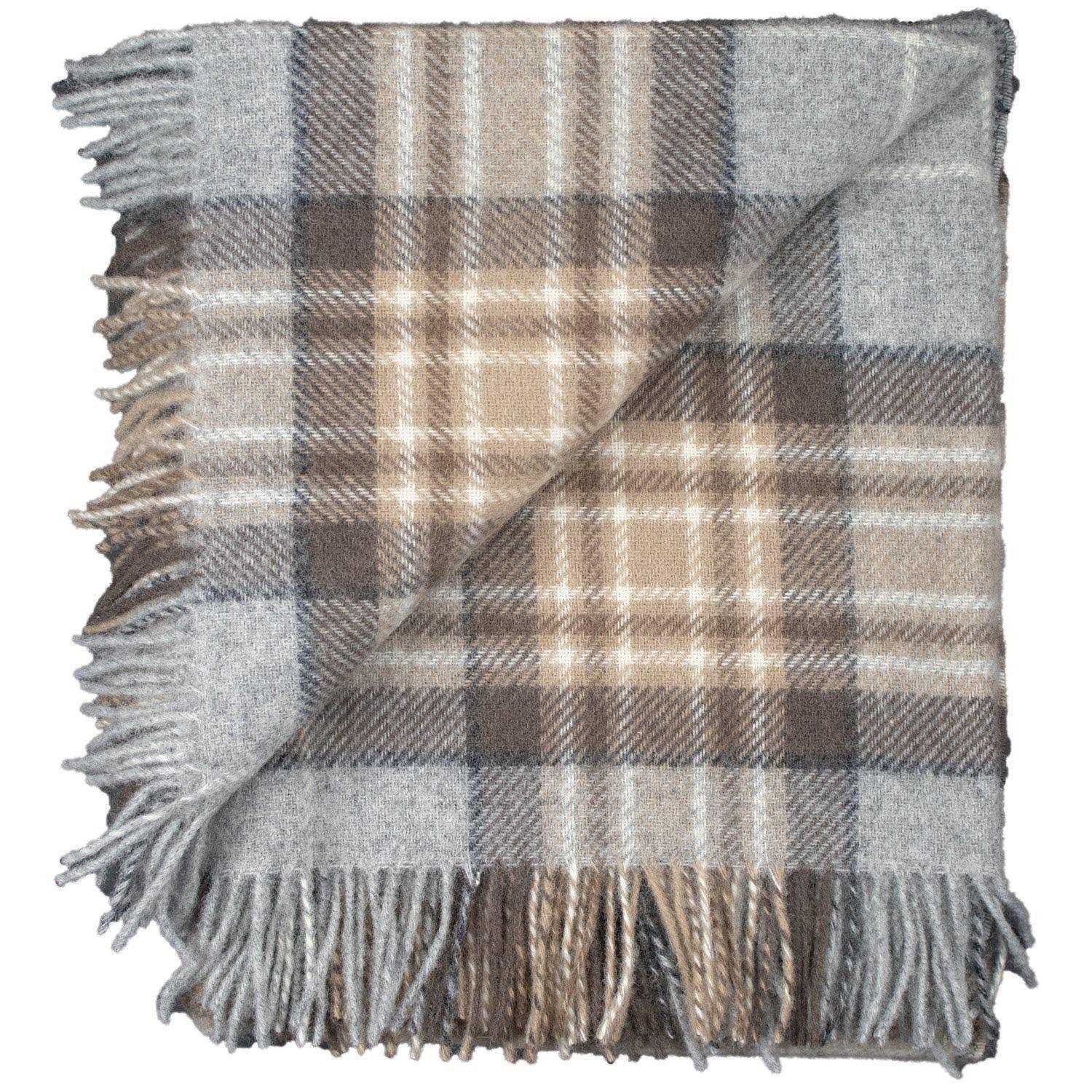 Prince of Scots Tartan Tweed Fluffy Throw - Image 3