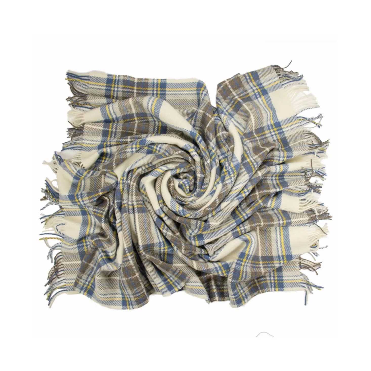 Prince of Scots Tartan Tweed Fluffy Throw - Image 4