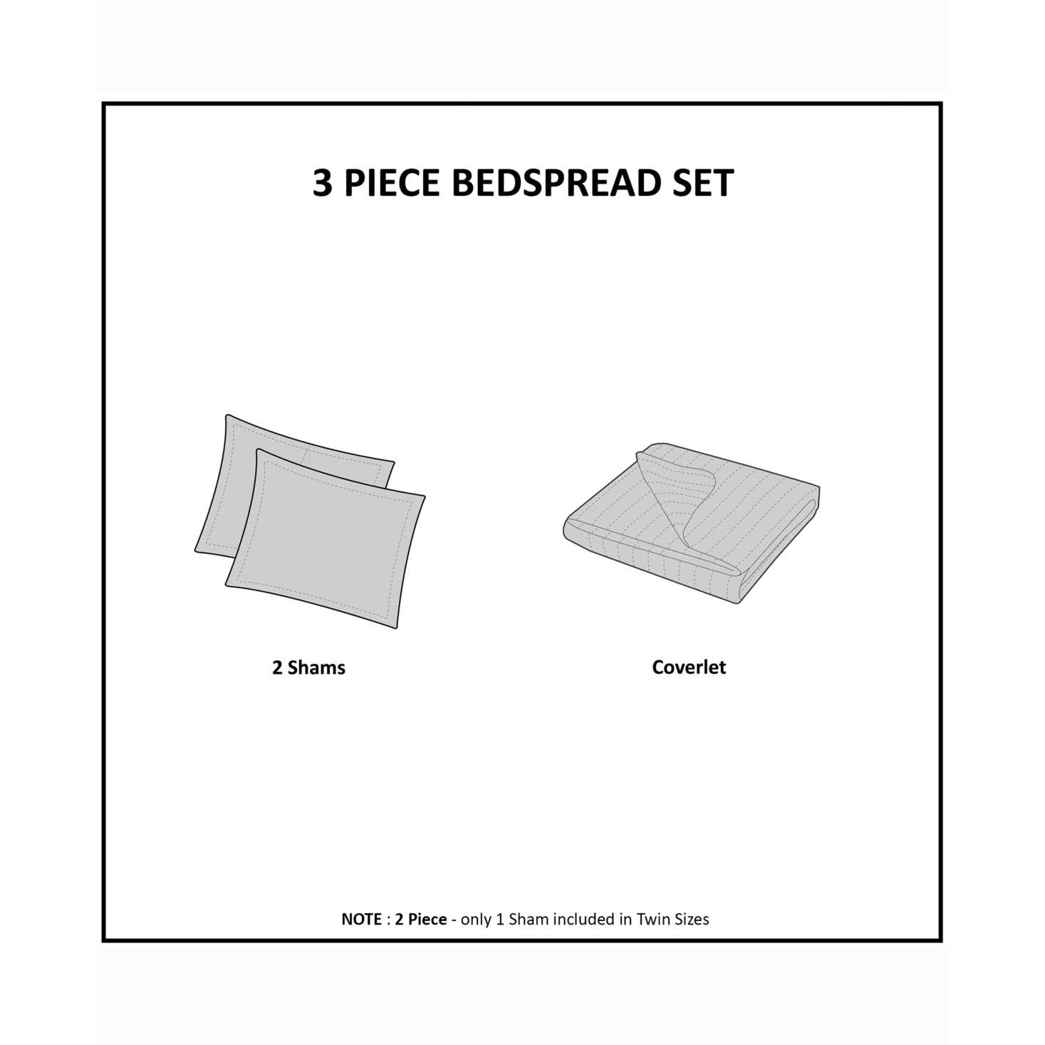 510 Design Oakley 3 Piece Reversible Bedspread Set - Image 5