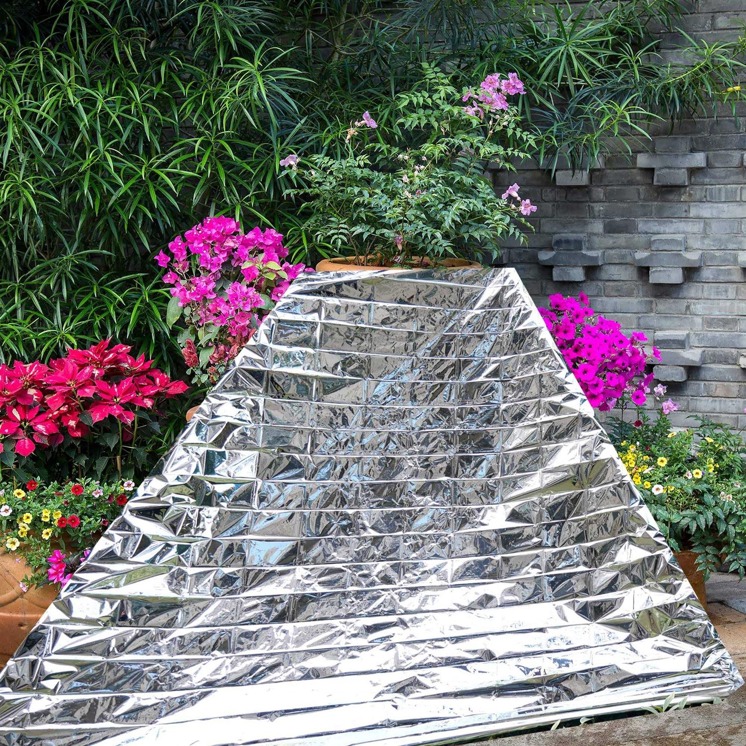 Plant Growth Mylar Films High Reflective Mylar Film Garden Greenhouse Covering Foil Sheets for First Aid Blanket Growth Room Camping Simple Tent - Image 3