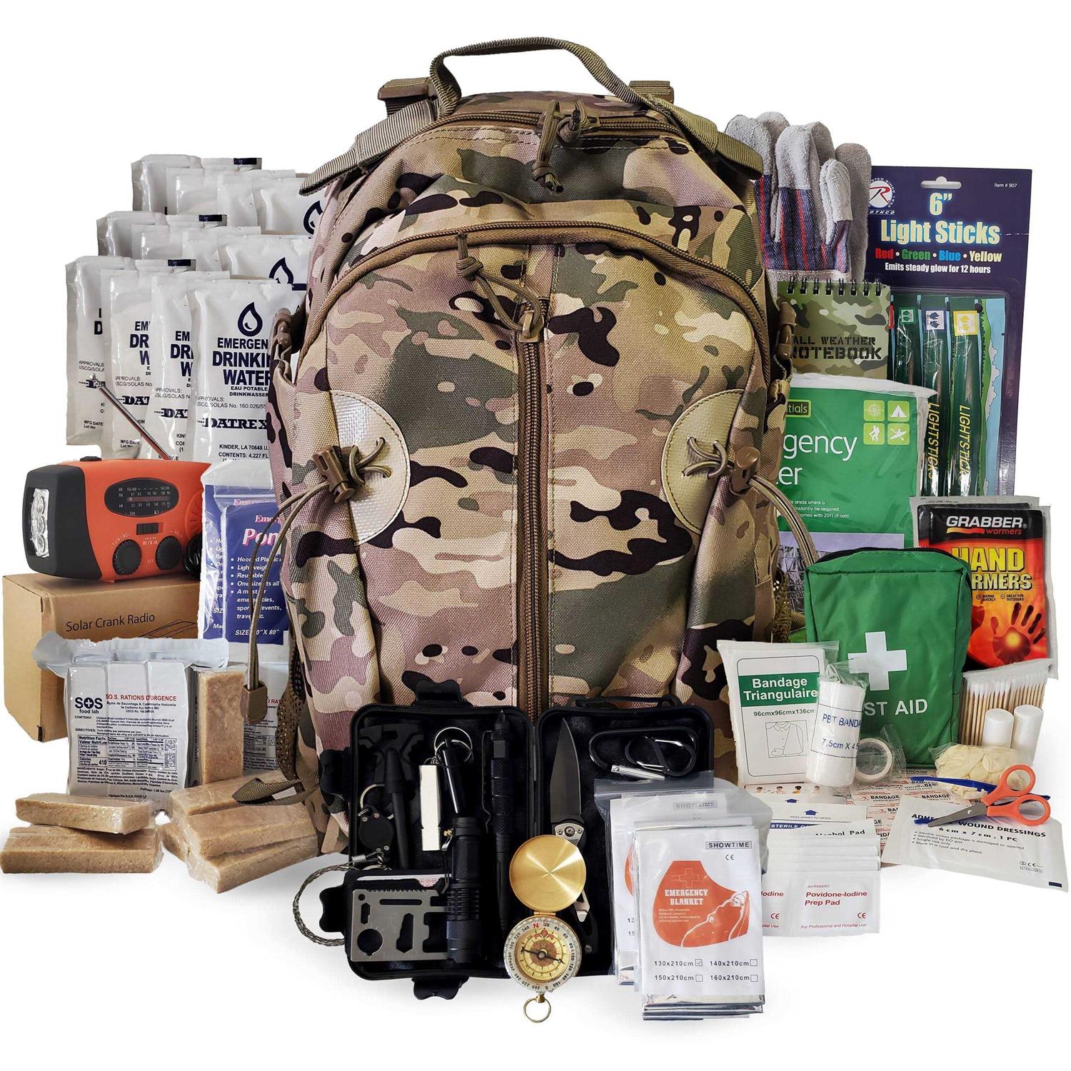 Person Emergency Kit / Survival Backpack for 72 Hours