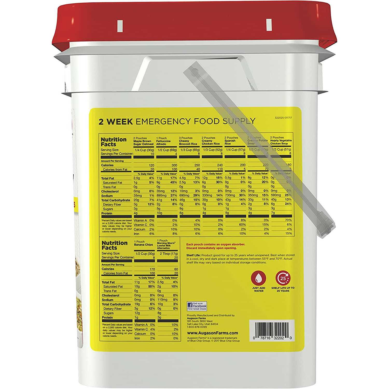 Augason Farms 2 Week 1 Person Emergency Food Supply - Image 3