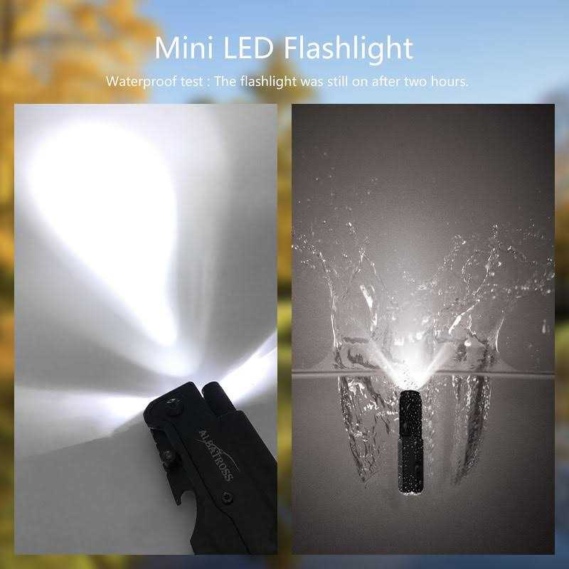 ALBATROSS 7 in 1 Dispatcher Tactical Knife with Glass Breaker, Seatbelt Cutter,Steel Serrated Blade,Flashlight,Fire Starter,Bottle Opener and Carrying Bag - Image 4