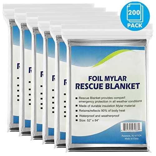 NOVAMEDIC Emergency Foil Mylar Thermal Blankets Pack of 200 - Image 4