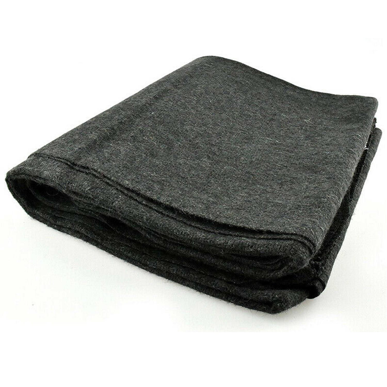 1 Wool Blanket Outdoor Cover Military Camping Survival Warm 51×80 2lbs Large - Image 2
