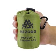 Mezonn Emergency Sleeping Bag Survival Bivy Sack Use as Emergency Blanket Lightweight Survival Gear for Outdoor Hiking Camping Keep Warm After