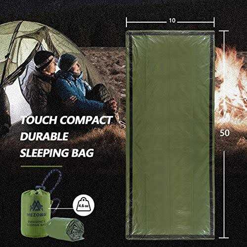 Mezonn Emergency Sleeping Bag Survival Bivy Sack Use as Emergency Blanket Lightweight Survival Gear for Outdoor Hiking Camping Keep Warm After - Image 3