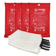 Prepared Hero Extra Large Emergency Fire Blanket Extra Large Fire Suppression Blanket for Kitchen