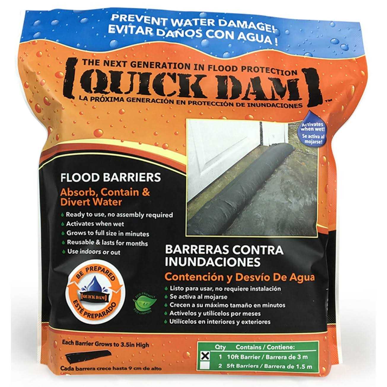 Quick Dam Flood Barrier 10ft QD610-1ES