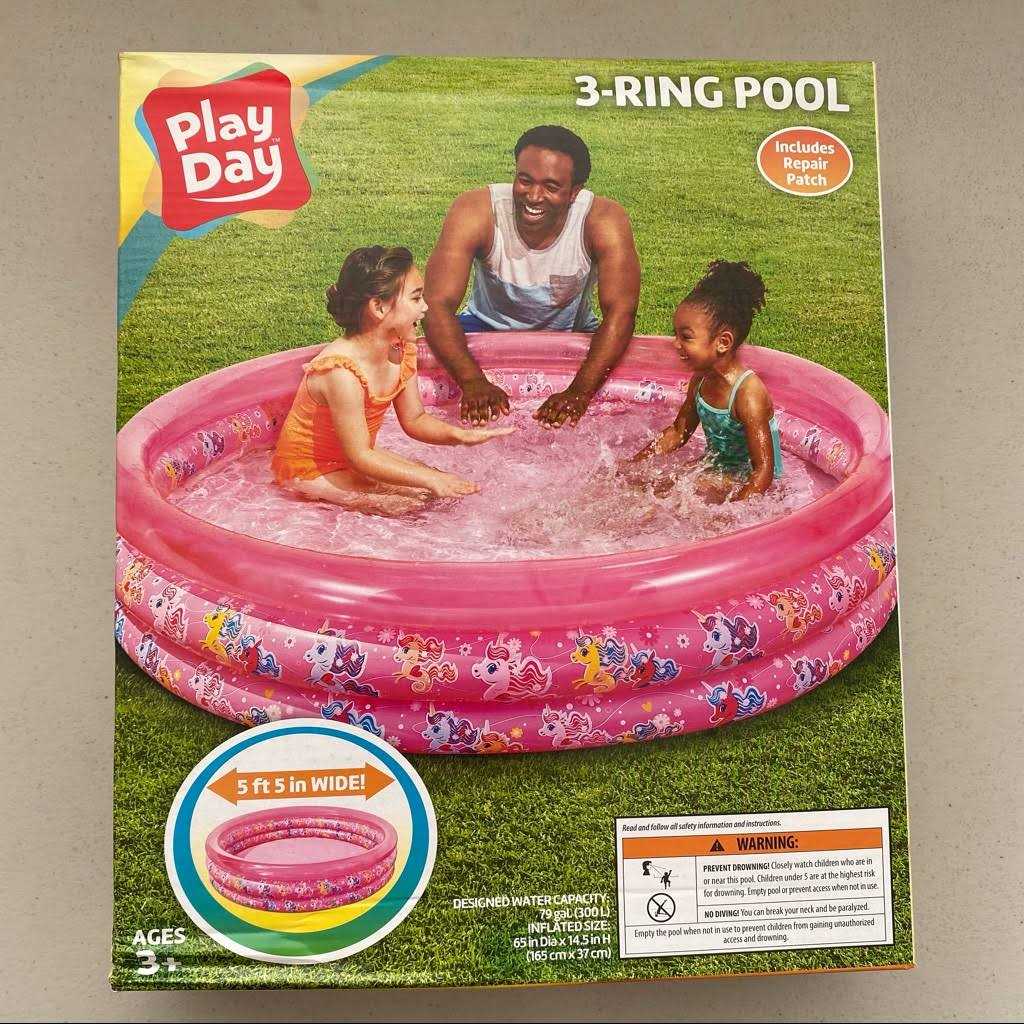 Play Day 3 Ring Unicorn Pool - Image 5