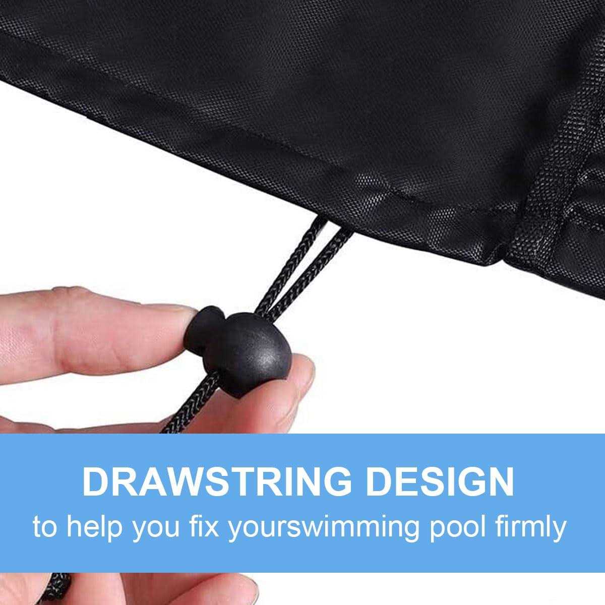 4ft Waterpoof Oval Stock Tank Pool Cover rubermaid Horse Trough Cold Plunge Tub for Farm Water Tank Cover Outdoor Ice Bath Tub Covers Protector - Image 5