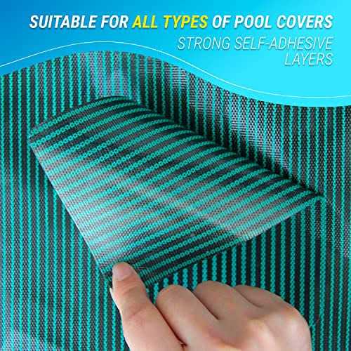 Pool Patch Repair Kit Pool Safety Cover Patch Kit 8 Self Adhesive - Image 2